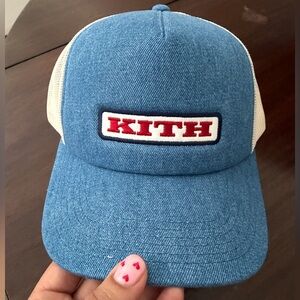 Kith Denim Blue and Cream Cap